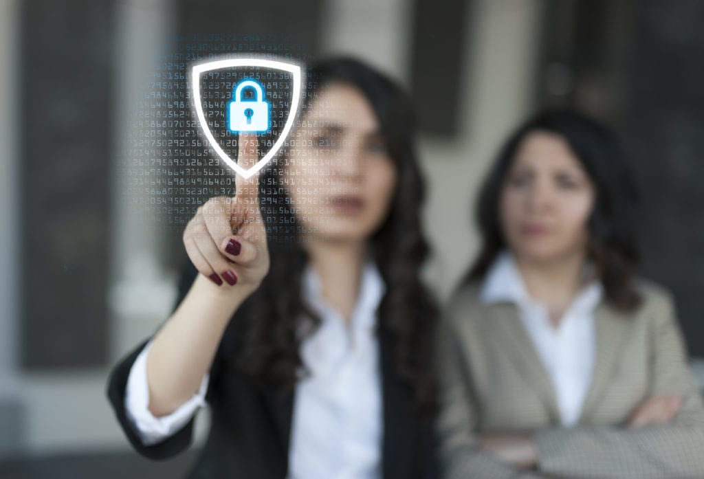 security icon and privacy concept