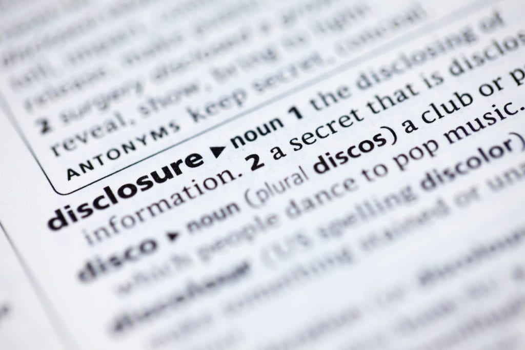 disclosure definition