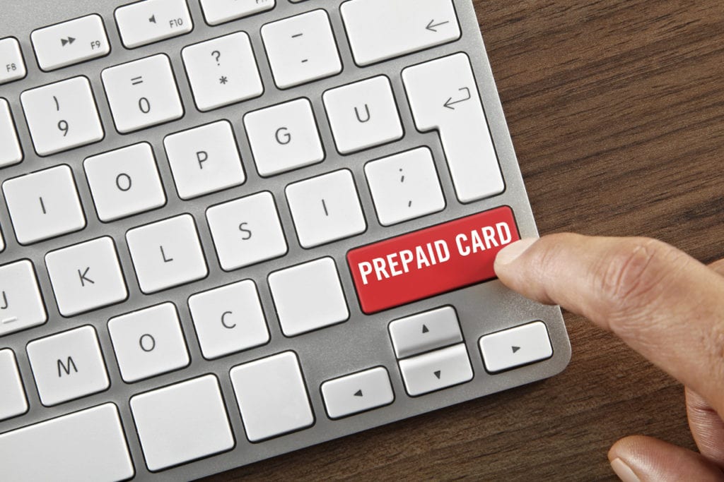 prepaid card button on keyboard