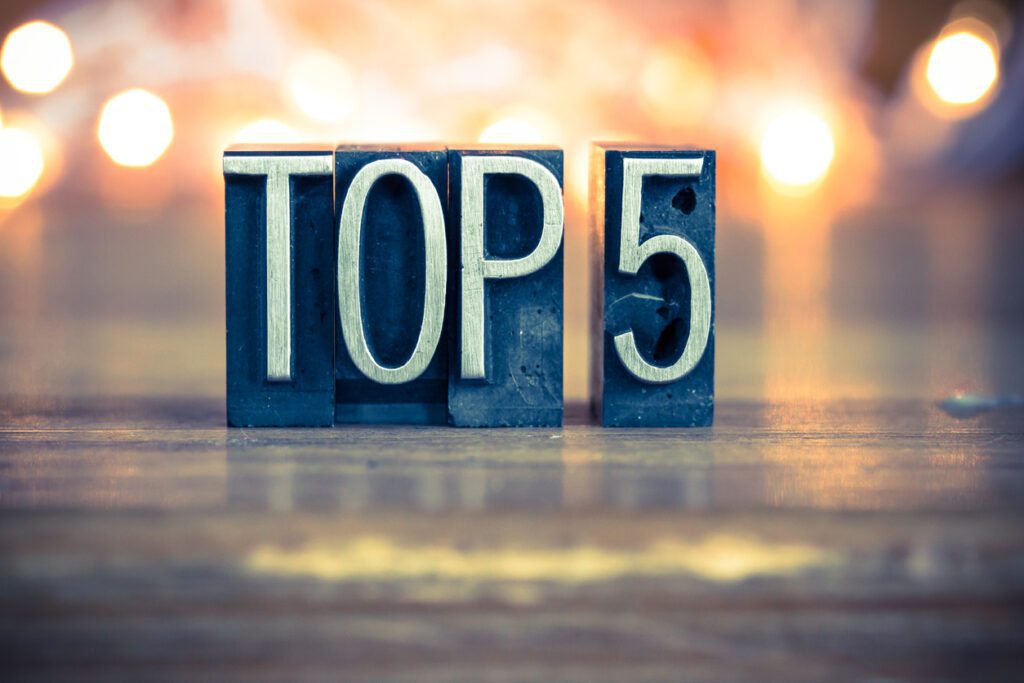 top 5 in hot metal type